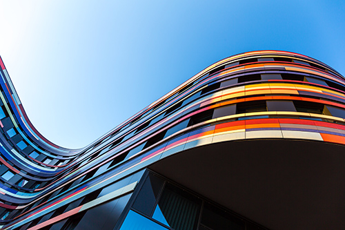 Colourful building